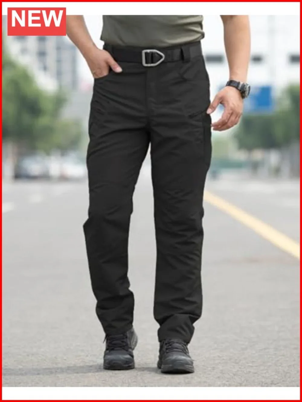 Men's Stretch Tactical Cargo Pants Water Resistant Ripstop Hiking Pockets